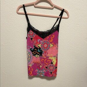 Vintage 90s Nordstrom Intimates Black
Velvet Cami Camisole Tank Top